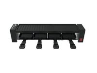 LITTLE BALANCE 8941 Black Jura 4, raclette-apparaat, voor maximaal 4 personen, PFAS-vrij, antiaanbaklaag, 800 W, nachtblauw
