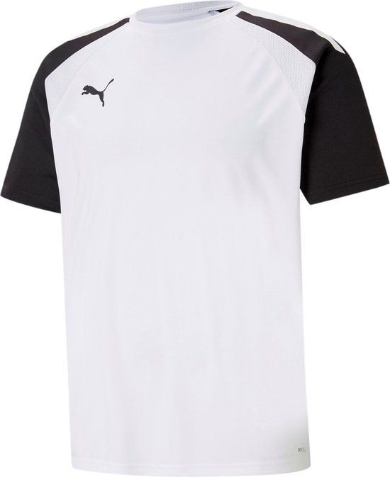 Puma Teampacer Shirt Korte Mouw Heren - Wit / Zwart - Maat S