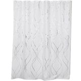 Tendance Douchegordijn Dubai - met ringen - wit/zilver - polyester - 180 x 200 cm - wasbaar