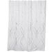 Tendance Douchegordijn Dubai - met ringen - wit/zilver - polyester - 180 x 200 cm - wasbaar