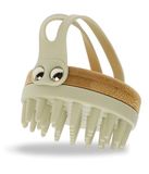 Fantasia Hoofdmassageborstel: shampoo borstel voor perfecte douchehoofdmassage – grijze peeling borstel – vermindert roos – massageborstel