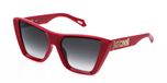 Just Cavalli SJC146 Zonnebril Vrouwen Rood Kunststof Vierkant