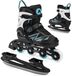 ATTABO Kylo Inlineskates voor kinderen, 2-in-1, blauw, veelzijdig verstelbare inlineskates voor kinderen, 30-41, hoge kwaliteit en comfort, met 82A harde wielen en ABEC-7 glijlagers, uitstekende