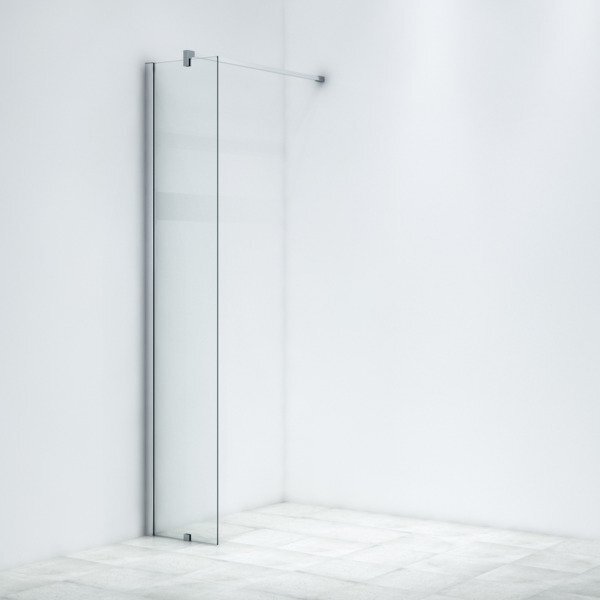 Saniclass Bellini inloopdouche 40x200cm 8mm veiligheidsglas anti kalk chroom WALKIN-40