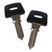 Piaggio Clés d'origine (2 pièces) pour Ape Sfera TPH Typhoon SKR Skipper Zip NRG Free, Vespa PX PK Cosa