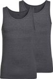 FALKE Daily Comfort 2-Pack huidvriendelijk elastisch katoen top van onderlaag heren grijs - maat XL