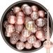 Decoris Kerstballen - 38 stuks - Kunststof - 6 cm - Lichtroze