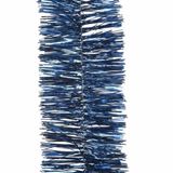 Kaemingk B.V. 8x stuks guirlande de Noël - bleu foncé - lametta brillant - 270 cm