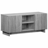 vidaXL Tv-meubel 90 x 34,5 x 40 cm Grijs Sonoma Bewerkt hout