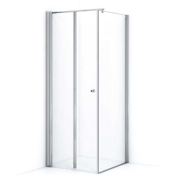 Maxaro Douchecabine Zircon Comfort Helder 80x80cm Vierkant met Vouwdeur