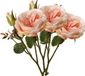Top Art Kunstbloem roos Little Joy - 3x - roze - 38 cm