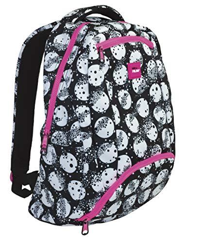 MILAN schoolrugzak, capaciteit 28 l, maanrugzak, casual, 48 cm, wit en zwart