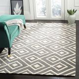 Safavieh Chatham Collectie CHT742 Vloerkleed, Donkergrijs & Ivoor, 152 x 244 cm