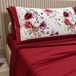 PETTI Artigiani Italiani - Katoenen beddengoed met kussenslopen met digitale print, beddengoed voor Frans bed, bordeaux, 100% Made in Italy