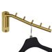 JQK Vouwen Kleding Hanger Rack, RVS Swing Arm Haak Houder, Kleding Opknoping Systeem Drogen Kast Opslag Organizer Geborsteld Goud Wall Mount, SHR100-PB