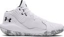 Under Armour BB Jet 21 - Sportschoenen - wit - maat 40.5
