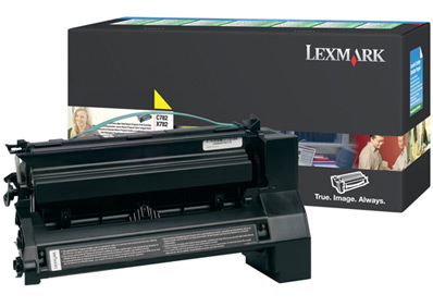 Lexmark C782, X782e 15K gele retourprogr. printcartr.
