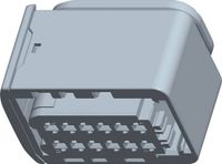 TE Connectivity 1-1703639-1 Boîtier femelle pour câble HDSCS, MCP Nombre total de pôles 12 1 pièce(s)
