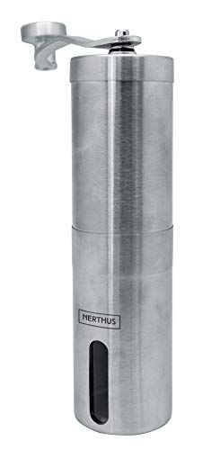 Nerthus FIH 809 Koffiemolen - Roestvrij staal - Verstelbare keramische molen