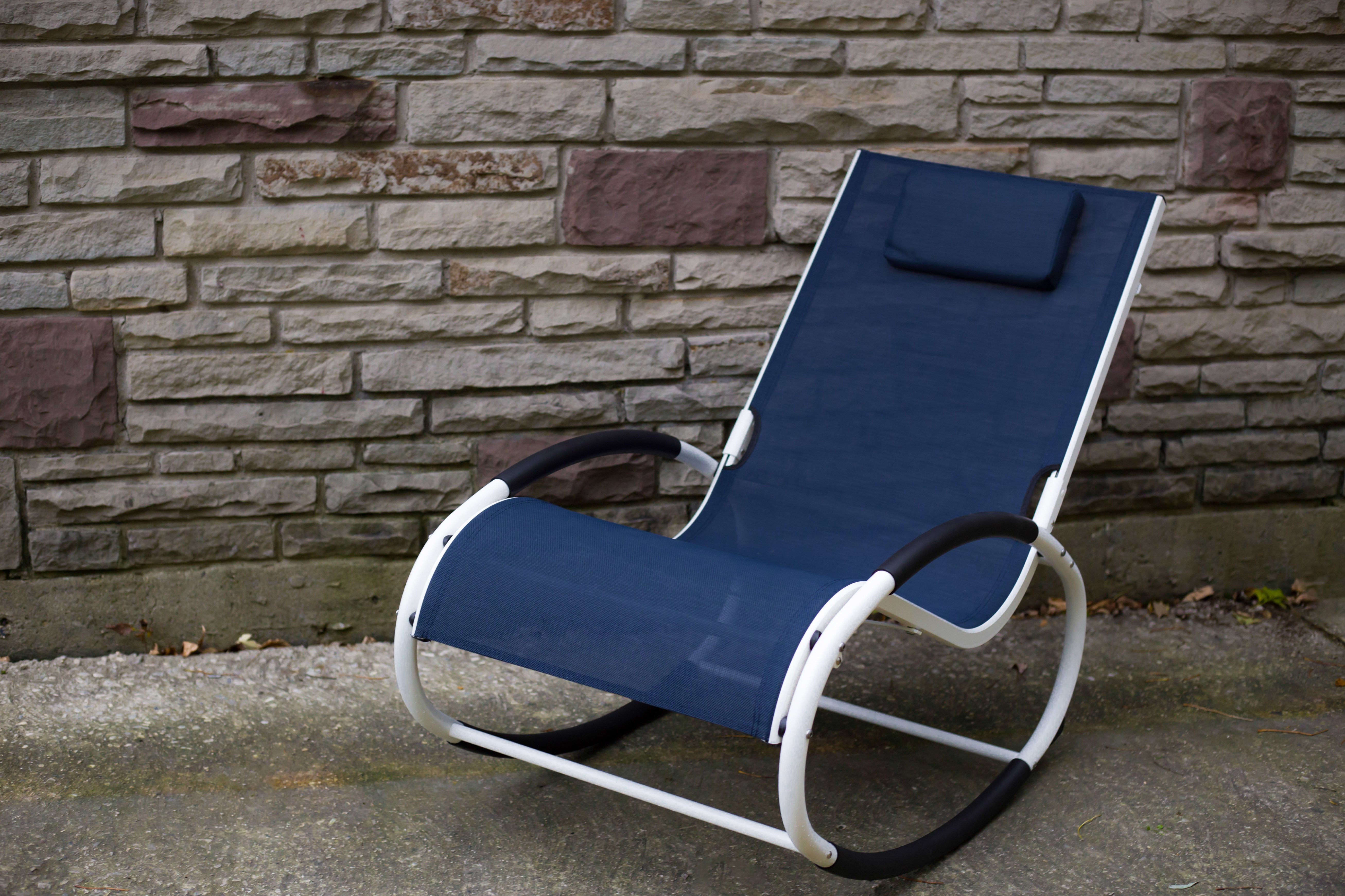 Vivere Wave Rocker schommelstoel - navy