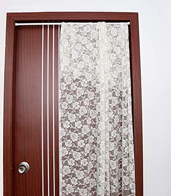 Douchegordijnstang - 55-90 cm - Telescopisch - RVS - Wit