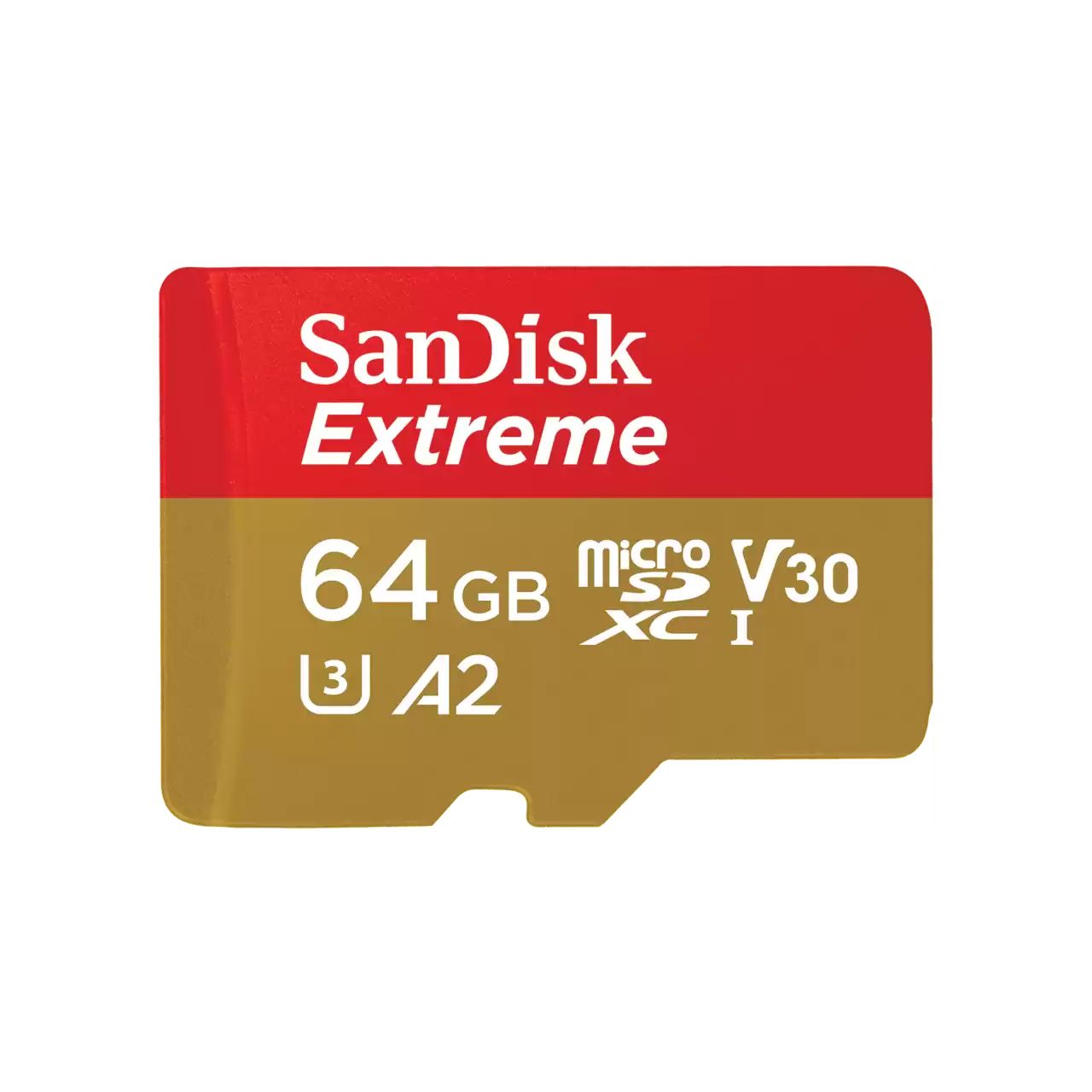 SanDisk Extreme 64GB microSDXC - UHS-I, Class 10, A2, V30 - 160MB/s Read