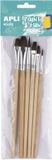 APLI Kids Houten Penselen Assortie 6 stuks