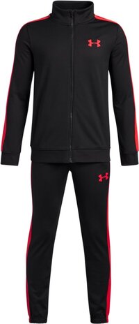 Under Armour UA Rival Knit Track Suit Unisex Trainingspak - Zwart - Rood