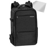 PEDEA DSLR-camerarugzak "Noble" met displaybeschermfolie voor Canon EOS 5DS R M6 M100 100D G1X Mark III SX740 / Nikon Z6 D850 / Panasonic Lumix DC GH5 GX800 / Sony Alpha 6000 6500, antraciet