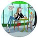 Les Terras Parisiennes SB925D dessertbord "Le chariot des desserts", 20 cm