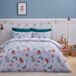 Catherine Lansfield Kerst Peperkoek Zachte Microvezel Omkeerbare King Dekbedovertrek Set met Kussenslopen Blauw