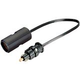 HELLA 8KA 007 589-101 Adapter, sigarettenaansteker - 24V - Lengte: 0.25m