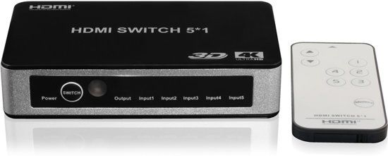 Golden Note HDMI Switch Ultra HD 4Kx2K - 5 apparaten op een monitor