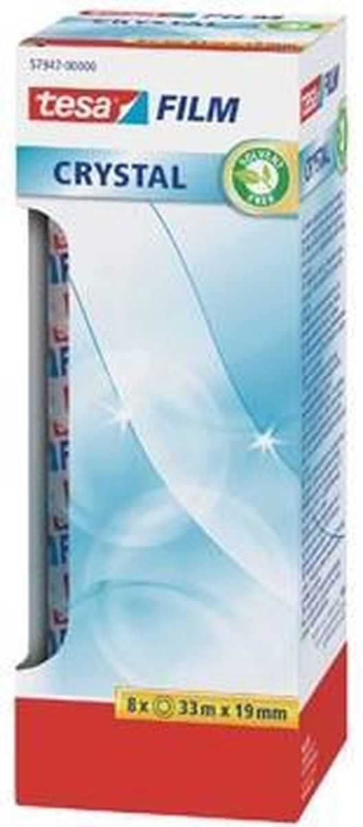 tesa tesafilm® Crystal plakband - transparant - sterke kleefkracht