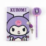 Artesania Cerda Kuromi Dagboek met Slot en Pen – Paarse Schrijfset voor Meisjes