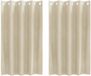 vidaXL Rideaux 2 pièces Crème 140 x 140 cm Velours