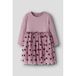 NAME IT MINI gebreide midi jurk met ruches en stippen - roze
