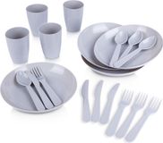 Set de pique-nique, produit touristique, gobelet, sac, couverts, plastique, réutilisable