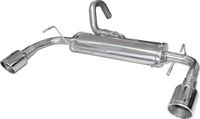 100% InoXcar 100% RVS Dubbele Sportuitlaat passend voor Fiat 500 Abarth 1.4T-Jet (135-160pk) 2008- + Cabrio 2010- 100mm X-Race (Ø48mm)