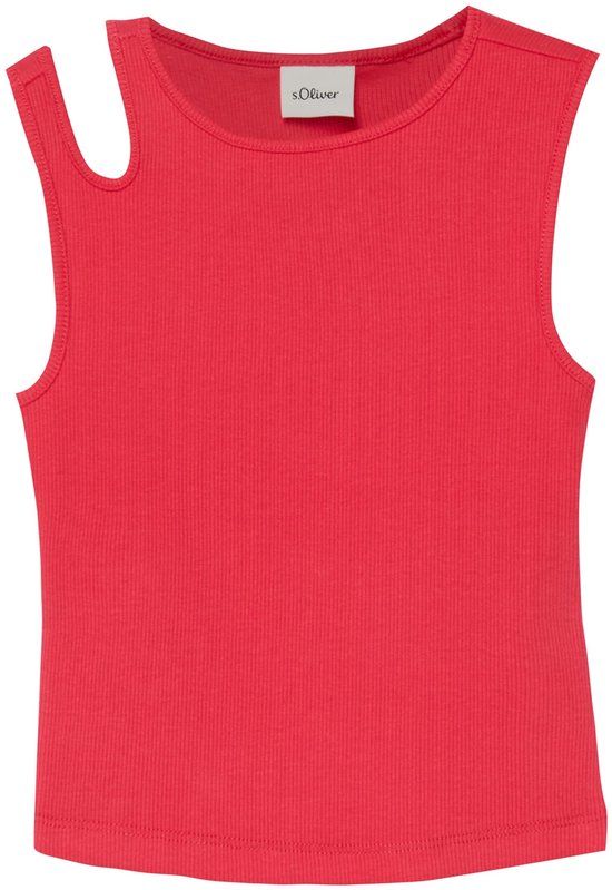 s.Oliver Meisjes T-shirt Rood Katoen Maat 116/122