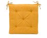 Gözze - Coussin d'assise avec sangles de fixation, coussin de chaise, matelassé, darco, 40 x 40 x 4 cm - moutarde