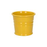 Cache-pot, zinc, jaune genêt, Ø7 cm