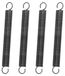 Ressorts de traction avec crochets, 150 mm, lot de 4
