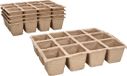 HORCONDORM S.R.L. 72 pots de culture biodégradables en tourbe, 16,5 x 12,5 x 4,5 cm, beige