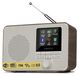 Auna Radio internet - Dab+ en FM - Bluetooth - Noyer - Wi-Fi, podcasts et fonction réveil