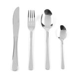 Salter Bakewell BW06527 Bestekset - 16-delig, 18/0 roestvrij staal, spiegelgepolijst bestek, 4 platen, inclusief vorken, messen, dessertlepels en theelepels, vaatwasmachinebestendig