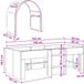 vidaXL Lit avec tunnel 3 pcs chêne Sonoma et rose Bois travaillé