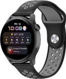 By Qubix Garmin By Qubix Sport Edition Siliconen band - Zwart + grijs - Smartwatch bandje 22mm