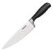 Vogue GD750 Soft Grip Chefs Mes Met Zwart Handvat, Koolstof Roestvrij Staal, 20,5 cm Bladlengte