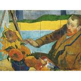 Artery8 Paul Gauguin Vincent Van Gogh Schilderen Zonnebloemen XL Giant Paneel Poster (8 Secties)